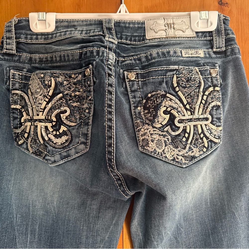 Miss Me women’s Dark Blue Bootcut Jeans - Picture 7 of 8